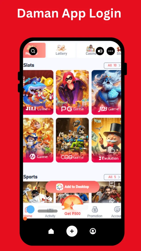 Daman Game Login