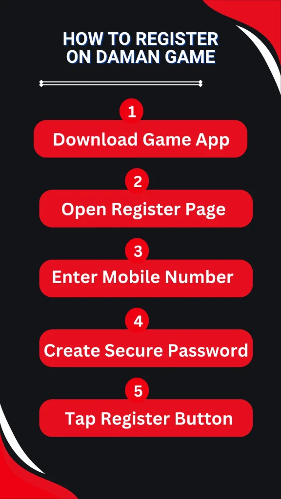 Register on Daman Game